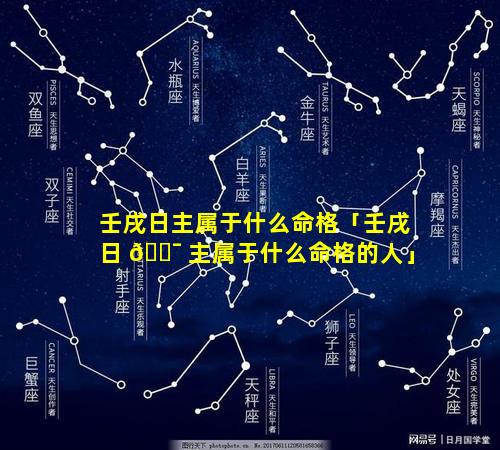 壬戌日主属于什么命格「壬戌日 🐯 主属于什么命格的人」